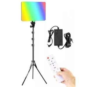 Gift Max 50W 16 inch RGB Camera Light Panel with 7ft Stand for Studio Photography