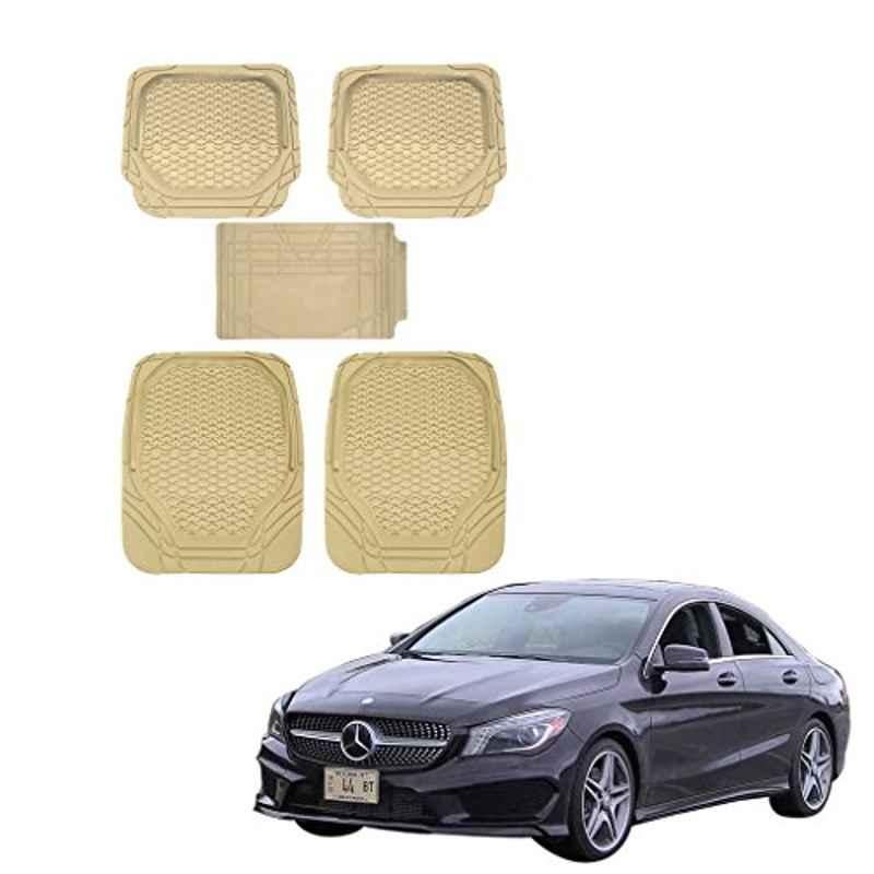 Kozdiko 5 Pcs 8855TW Beige Car Foot Mat Set for Mercedes Benz CLA, koz_31927