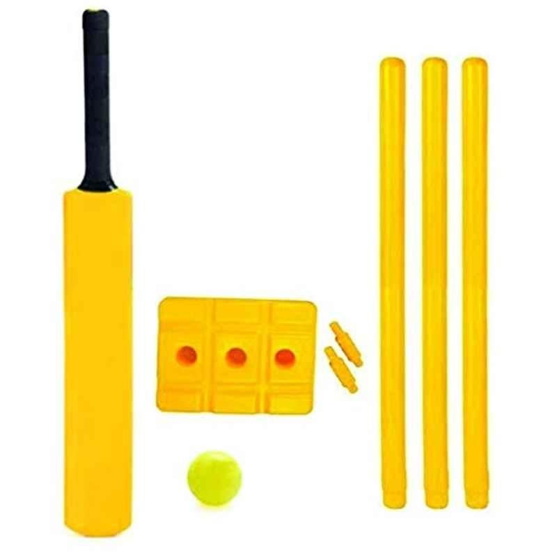 Forgesy Plastic Yellow Cricket Set