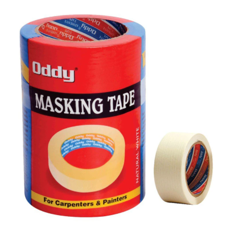 Oddy 24mm Transparent Super Strong Masking Tape, Length: 20m, 20000B557 (Pack of 12)