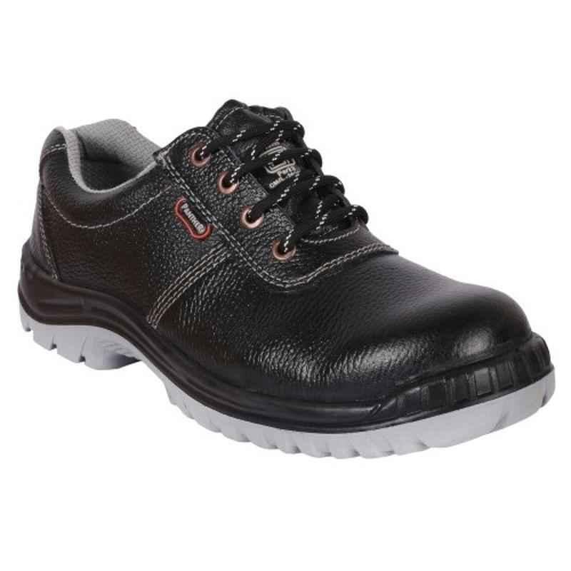 Hillson Panther Steel Toe Black Work Safety Shoes, Size: 10