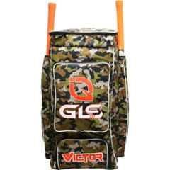 GLS Victor 80 Litre PU Green Army Print Duffle Cricket Kit Bag with Two Bat & Shoe Compartment