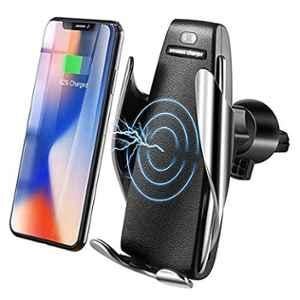 Kozdiko 10W Silver Wireless Car Charger with Infrared Sensor for Datsun Redi Go