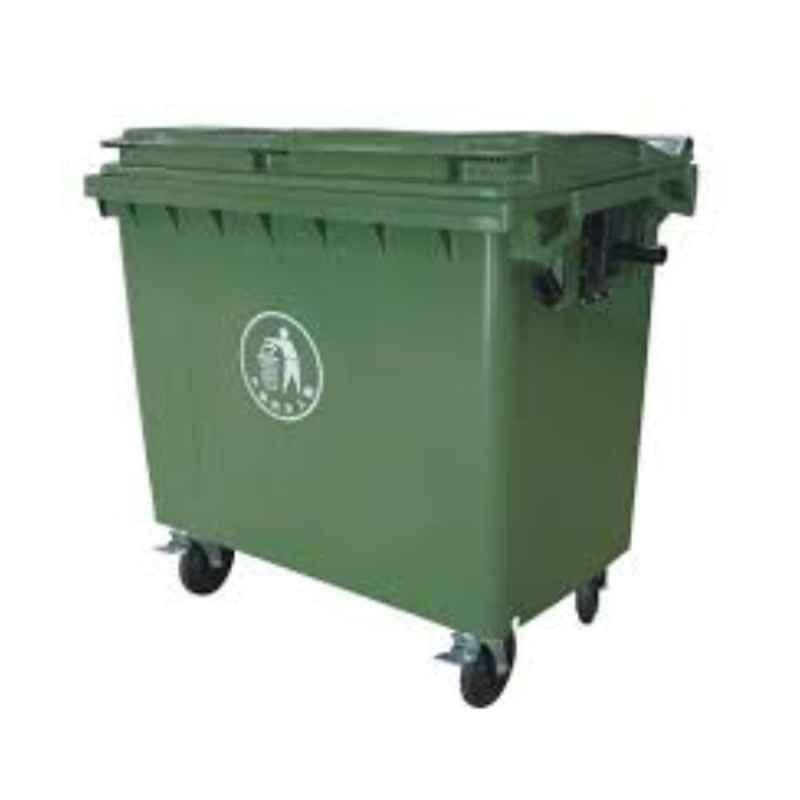Baiyun 126x76x123cm 660L Green Garbage Can, AF07324