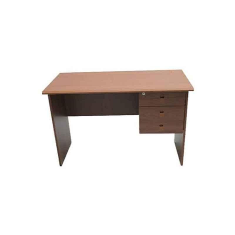 Karnak KDFT870 120x60x75cm Wooden Brown Executive Office Desk Table with Drawer