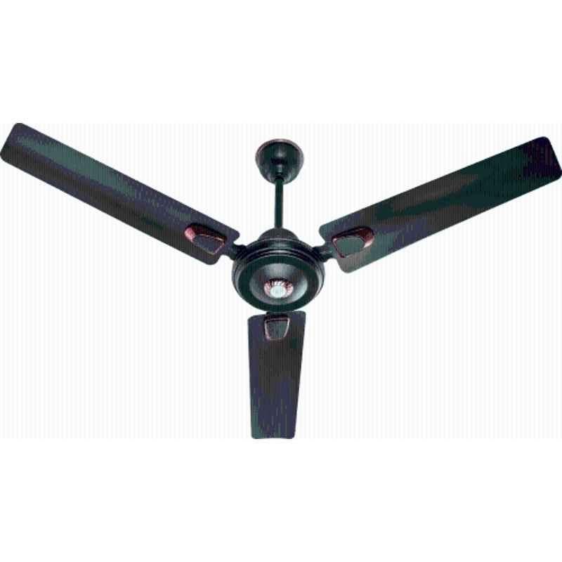 Airelec Gloria Deco 1200mm Smoke Brown 0.5W LED BLDC Ceiling Fan with Remote, 28W, 370rpm, 3 Blade, 5 Star with 2 Years Warranty, AIRCFG10