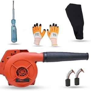 Hillgrove 800W Plastic Red Electric Air Blower with Carbon Brushes, Gloves & Line Tester, HGCM1134