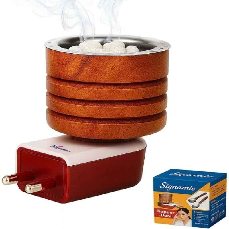 SP Lights Wooden Brown Electric Kapoor Dani Camphor Diffuser Burner