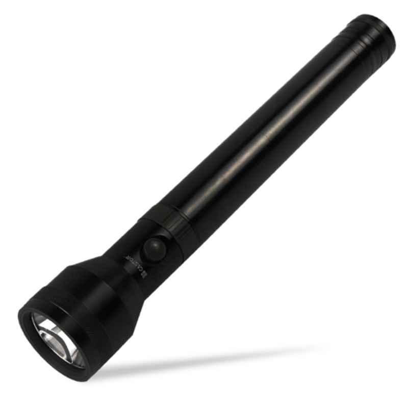 Castor FL0499 Aluminium Black Extra Long Beam Range Rechargeable Flashlight