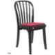 Cello Decent Deluxe Plastic Glossy Finish Black Chair (Pack of 2)