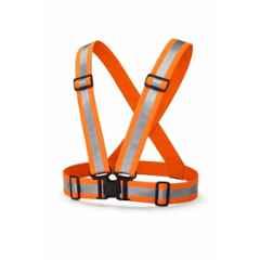 Swavind Nylon Orange High Visibility Cross Type Reflective Safety Vest Belt