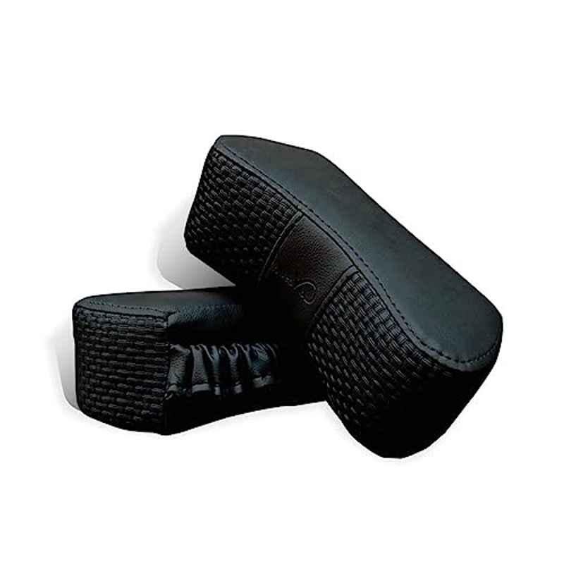 Kozdiko 2 Pcs Memory Foam Black Neck Rest Cushion Pillow Set for Maruti Maruti 800