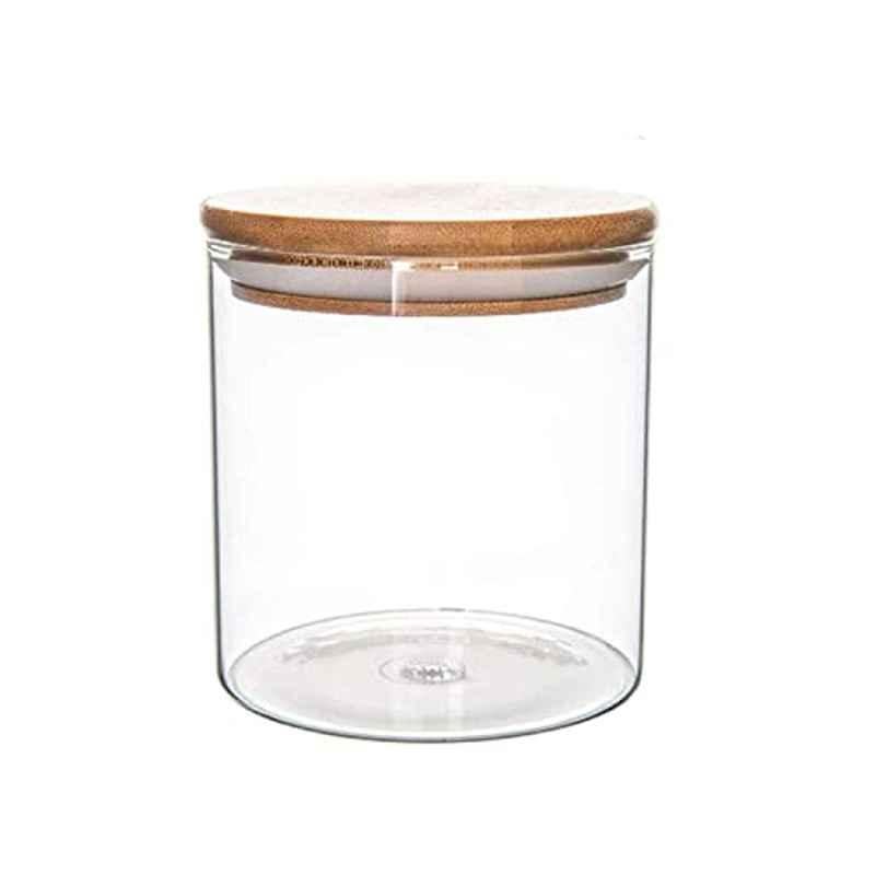 1L Bamboo & Glass Storage Jar