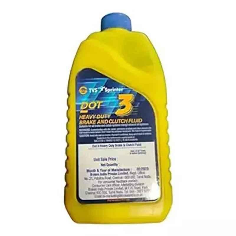 Tvs Sprinter Dot3 Brake & Clutch Oil For Bikes, Capacity: 500ml