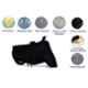 Riderscart Polyester Black Waterproof Two Wheeler Body Cover with Storage Bag for TVS Star City Plus Mono Tone BS6