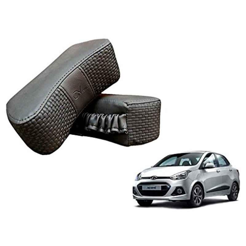 Kozdiko 2 Pcs Memory Foam Grey Luxurious Neck Rest Cushion Pillow Set for Hyundai Xcent
