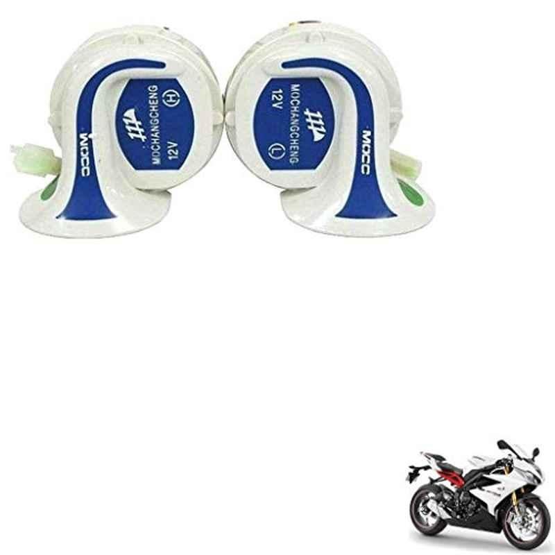 Kozdiko 2 Pcs 18-in-1 Mocc Bike Digital Tone Magic Horn Set for Triumph Daytona 675