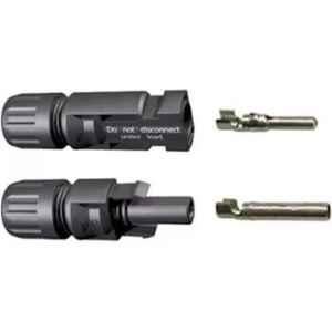 Solar Universe India 4 Pcs 2 Male & 2 Female MC4 Connector Set for Solar Panel (Pack of 4)