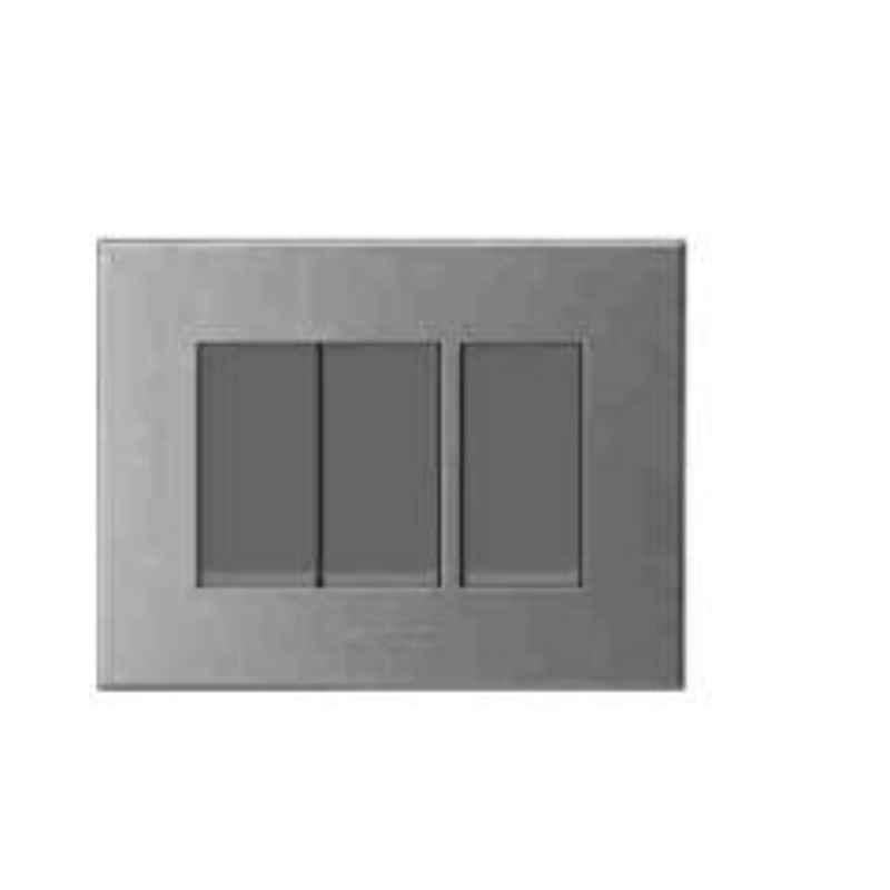 Polycab Caprina Levana 1 Module Magnesium Grey Cover Plate, SLV0900102
