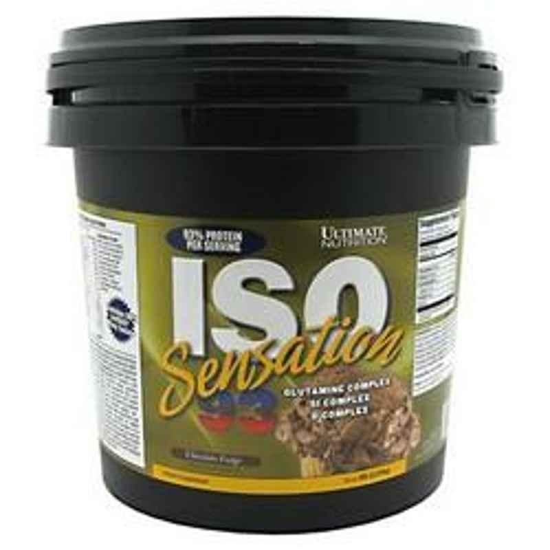 Ultimate Nutrition ISO Sensation 93 5lbs Chocolate Fudge Protein Powder