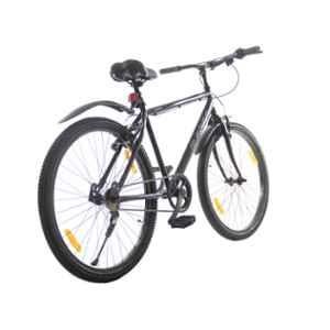 Caya Carbon-26 17.5 inch Steel Pearl Metallic Black Single Speed Hybrid Adult Cycle, Tyre Size: 26 inch