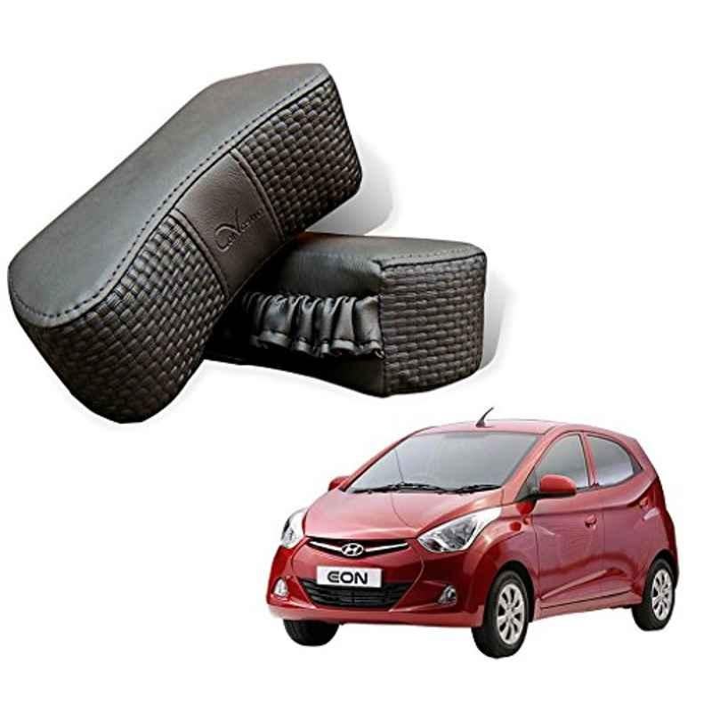 Kozdiko 2 Pcs Memory Foam Grey Car Vastra Neck Rest Cushion Set for Hyundai Eon, koz_5390
