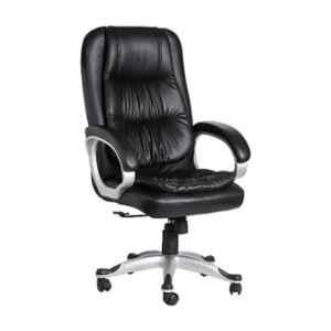 VJ Interior Leatherette Black High Back Executive Chair with Adjustable Height, VJ-426