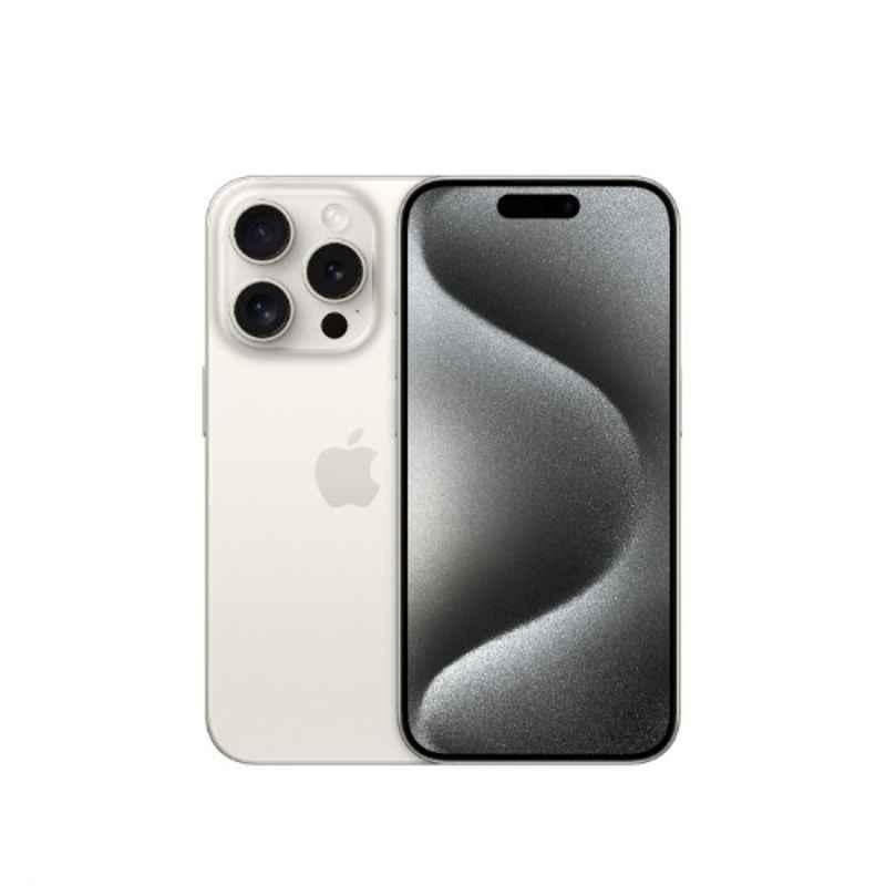 Apple iPhone 15 Pro 6.1 inch 256GB Titanium White 5G Smartphone, MTV43AA/A