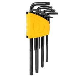 Deli DL234209H 9 Pcs Chrome Vanadium Steel Black Torx Hex Key Set