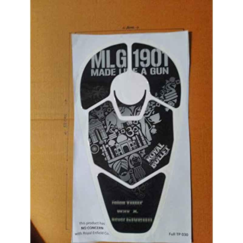 Modified Autos Tank Pad/Decals Fuel Tank Protection for Royal Enfield Classic/Electra/Standard