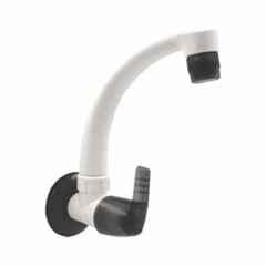 APL Apollo Edge ABS White Wall Mounted Sink Cock, TP392