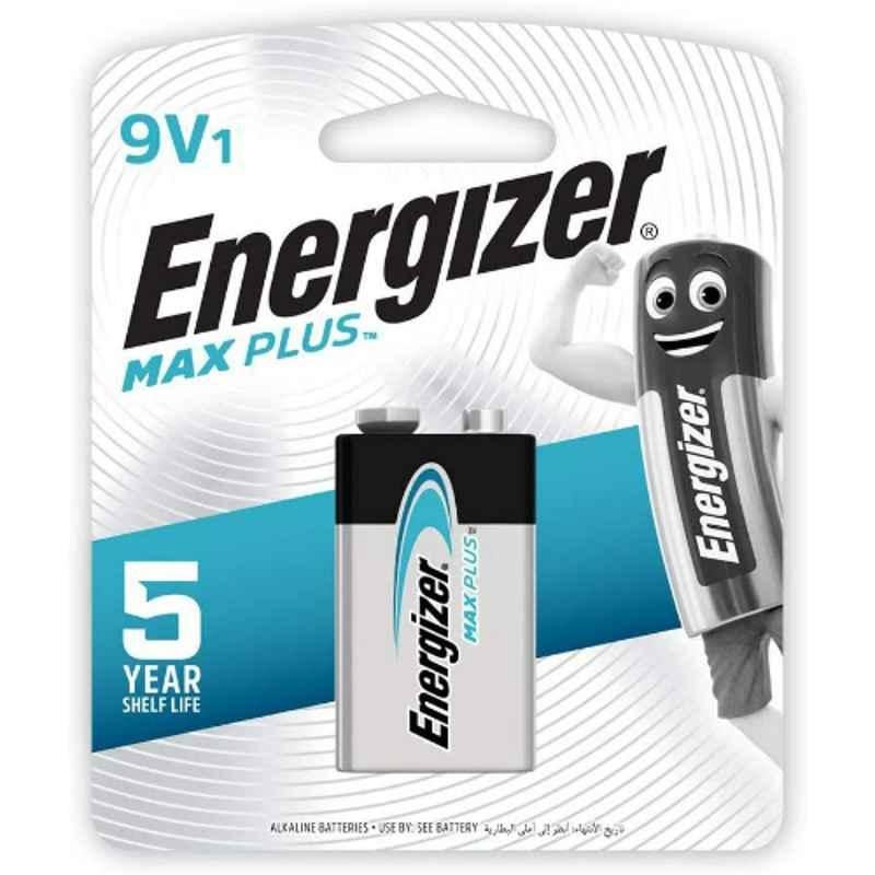 Energizer Max Plus 9V Alkaline Battery For Power Demanding Devices, EP522BP1