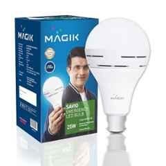 Magik Savio 25W 6500K B22 Cool White Emergency LED Bulb, LUSV025C4528