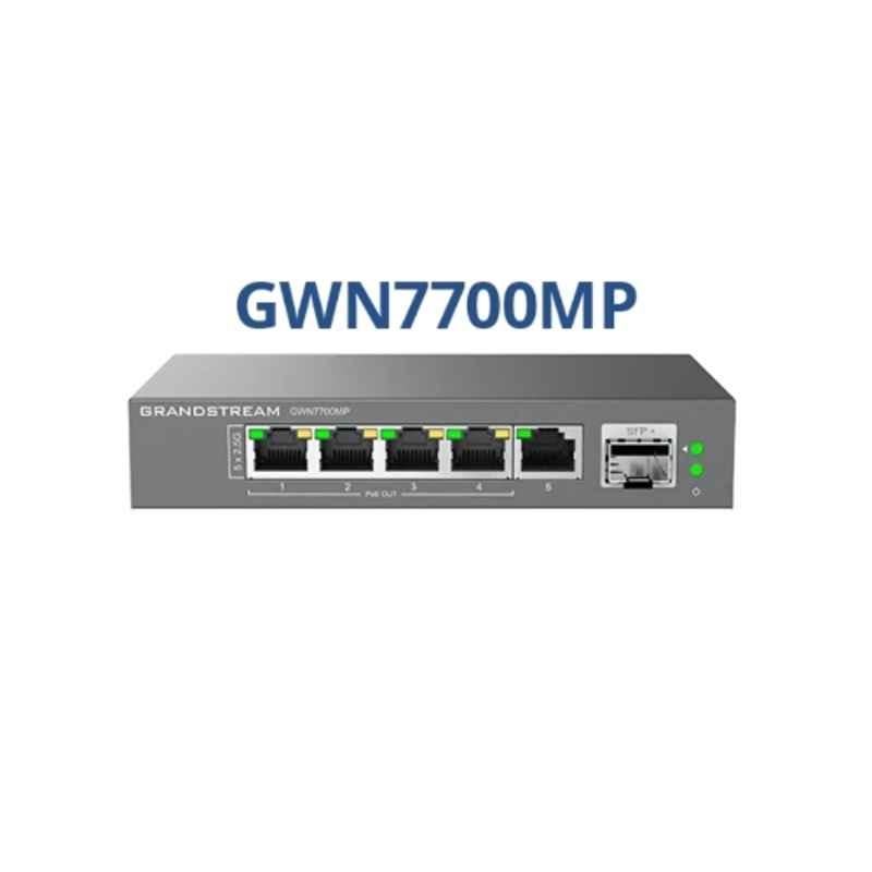 Grandstream 5x 2.5 GigE, 4x PoE & 1x SFP+ Unmanaged 2.5 Multigigabit Switch, GWN7700MP