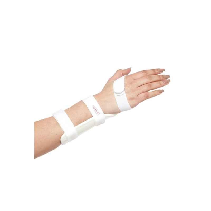 Salo Orthotics Polypropylene White Left Full Cock Up Hand Splint, 206, Size: Medium