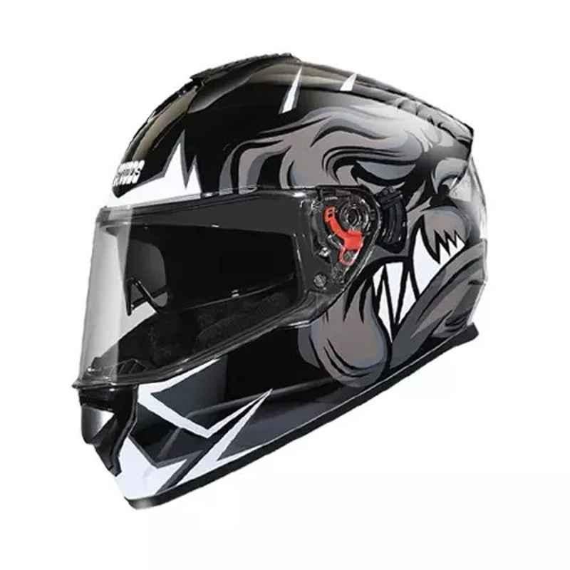 Studds N4 Expanded Polystyrene Black Full Face Helmet, Size: Extra Large