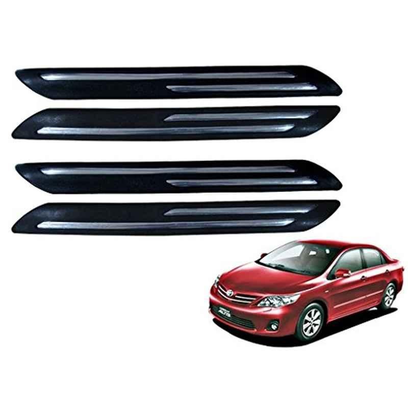Kozdiko 4 Pcs Double Chrome Bumper Protector Set for Toyota Corolla Altis
