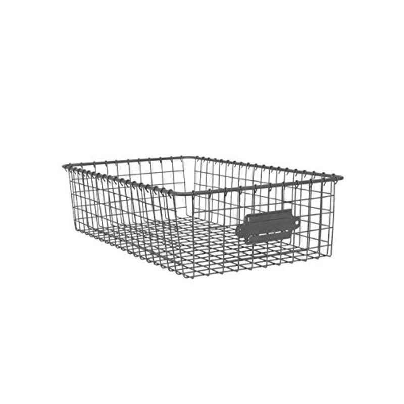 Spectrum Diversified Vintage A82476 4x9x16 inch Alloy Steel Industrial Grey Rectangle Living Basket