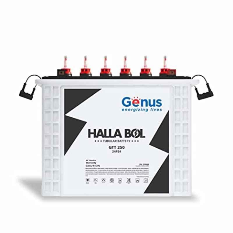 Genus Halla Bol 220Ah 12V Tall Tubular Battery, GTT250