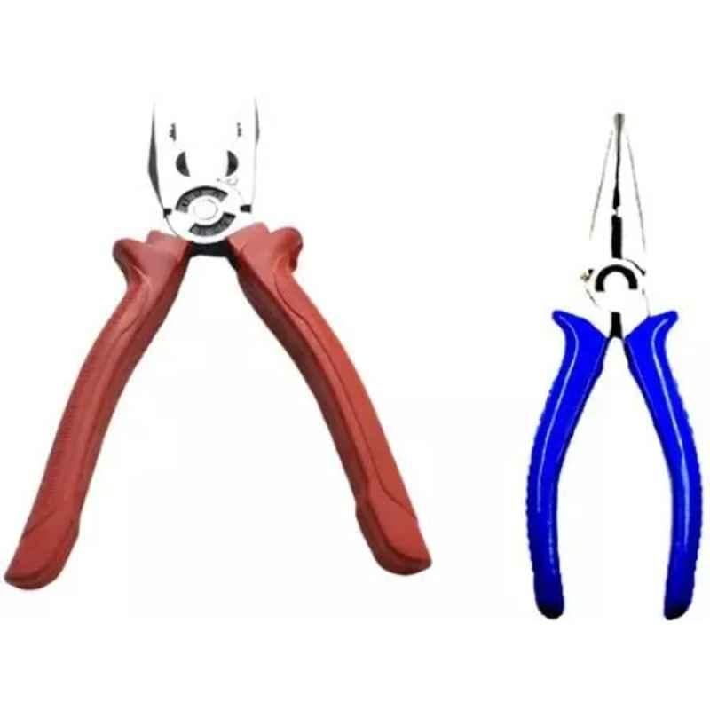 Sky Blue 2 Pcs 7.8 inch Lineman Plier Combo, SBE_PLIER_COMBO_MOD_01134