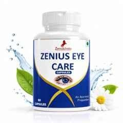Zenius India 60 Pcs Eye Care Capsule with Pudina, Neem, Haldi, Punarnava, Tulsi, Gulab & Dhania for Supports Overall Eye Health