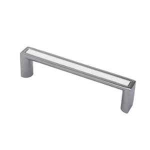 RAB 96mm Zinc White Chrome Finish Cabinet Pull Handle, 1073 (Pack of 2)
