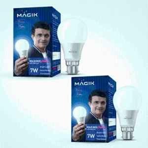 Magik Maximo Plus 7W 6500K B22 Cool White LED Bulb (Pack of 2), LUMAP007C4129E2