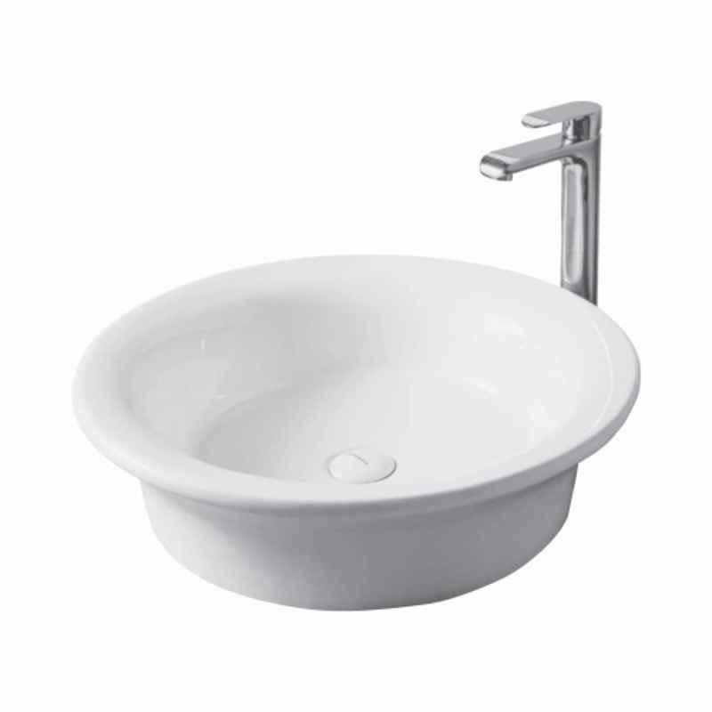 Uken LIZZ 30x20x15cm Ceramic White Table Top Wash Basin