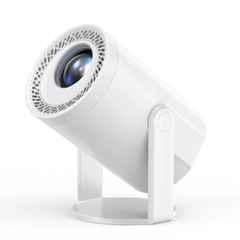 EA INC TURN1 200lm 1080p 4K White Mini Portable Smart Projector with Android 14, Dual WiFi, Short Throw & Manual Focus