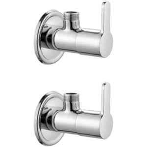 Gold Bell Mark Brass Silver Wall Mounted Chrome Finish Angle Valve (Pack of 2)