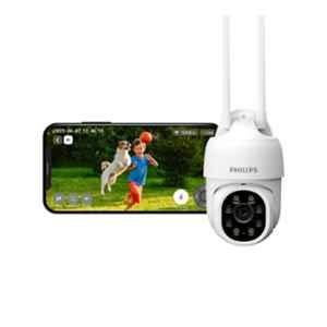 Philips HSP 3800 2MP HD Outdoor Weather Proof IP65 WiFi PTZ Security CCTV Camera with Colour Night Vision, 2 Way Talk & 2 Year Brand Warranty