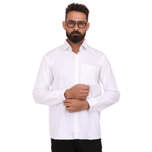 Club Twenty One Workwear Oxford Pro Cotton White Safety Shirt, 4014, Size: L