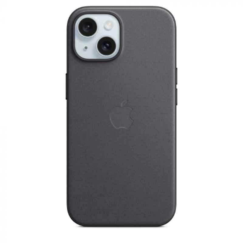 Apple iPhone 15 FineWoven Black Back Case with MagSafe, MT393ZM/A