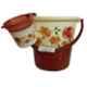 Joyo 3 Pcs 20L Plastic Brown Round Bucket, 1500ml Matching Mug & Small Bathroom Stool Set